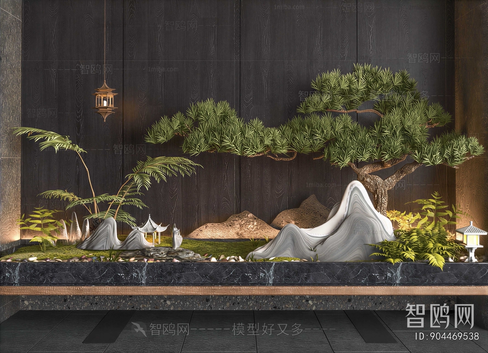 New Chinese Style Plant Landscaping