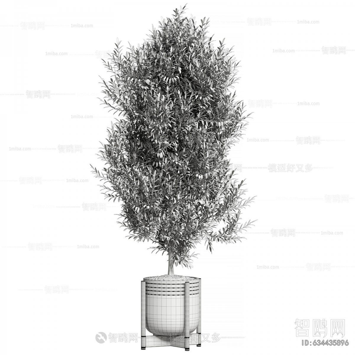 Modern Ground Green Plant Potted Plants