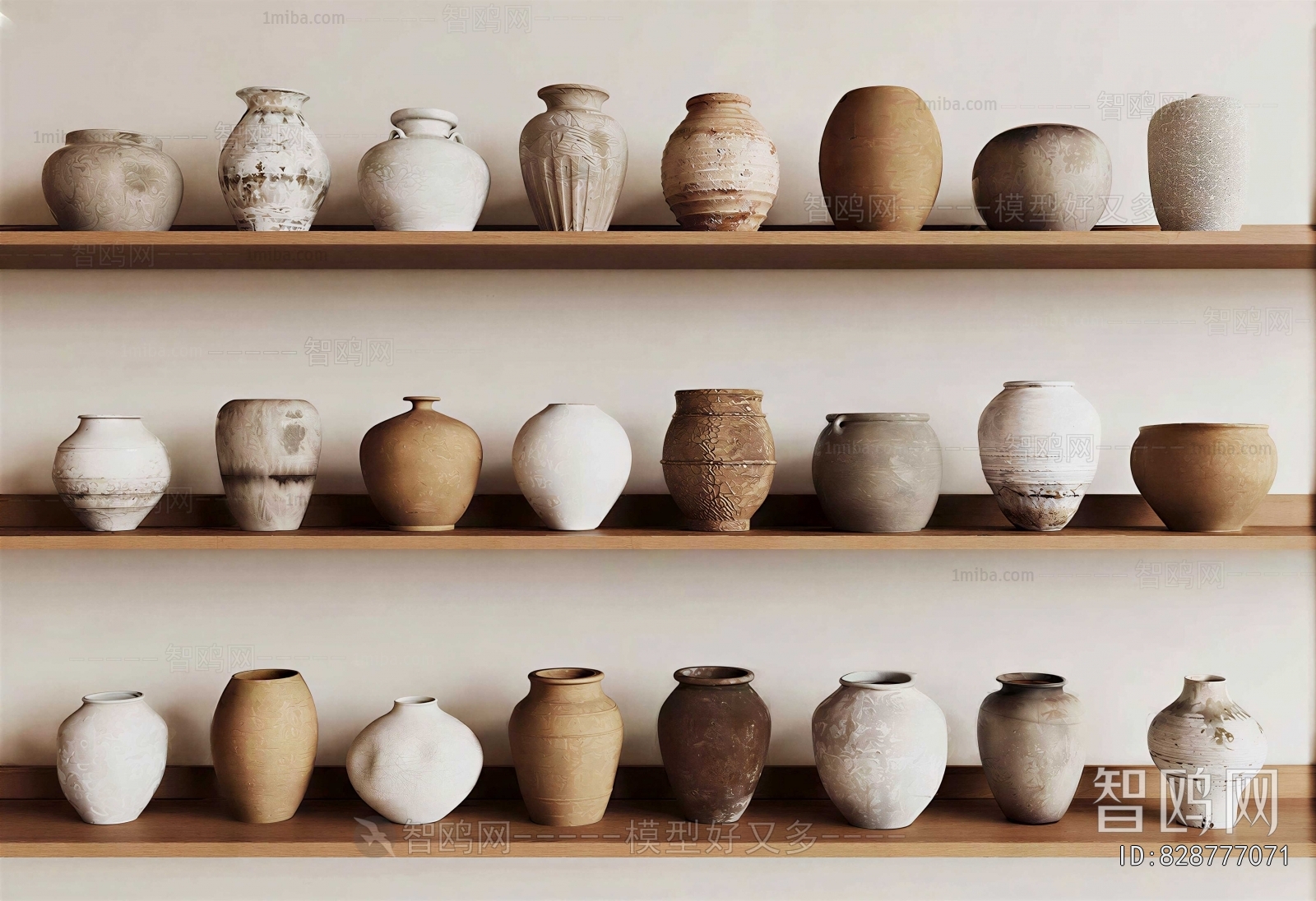 Wabi-sabi Style Clay Pot