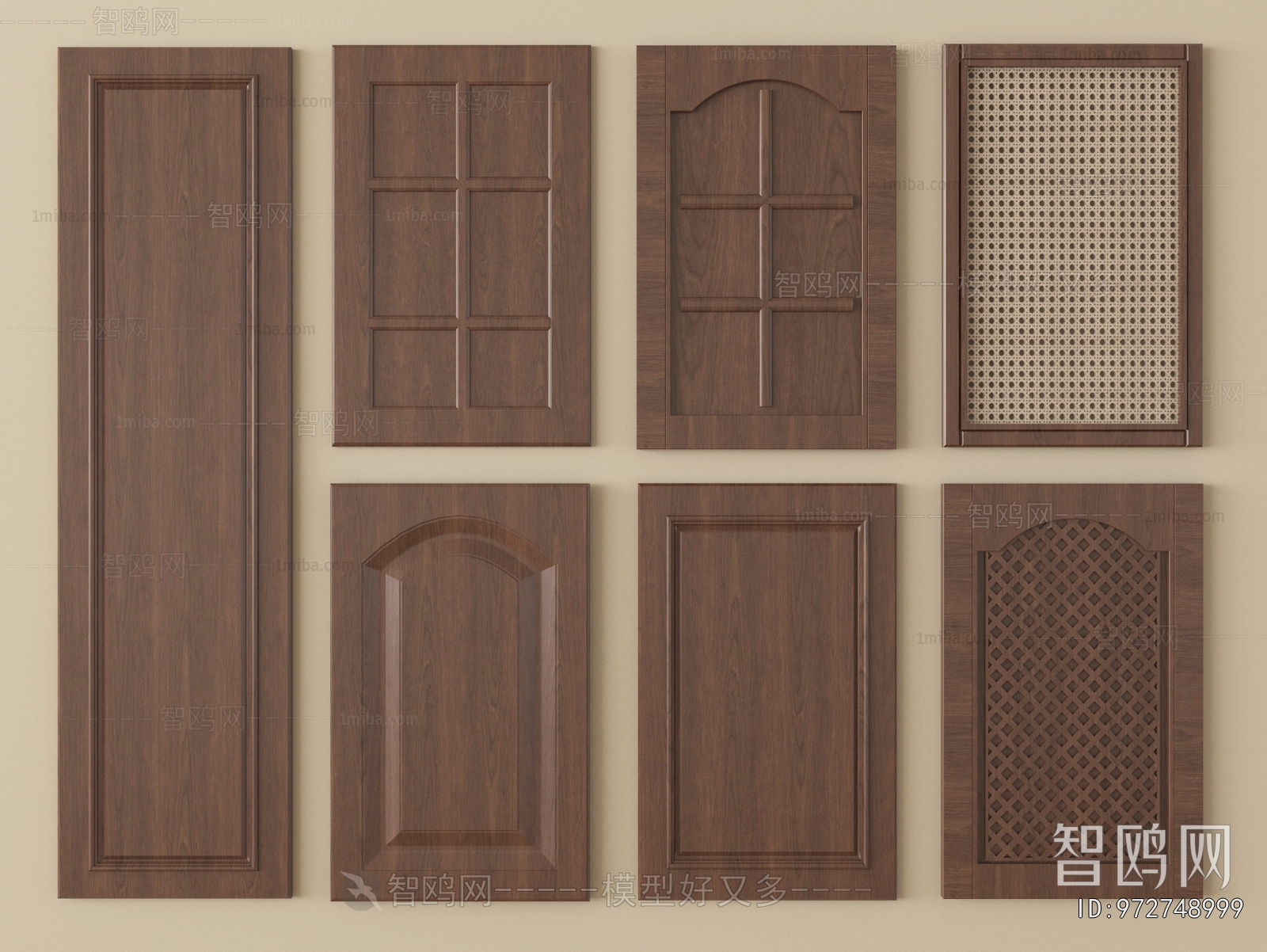 Wabi-sabi Style Door Panel