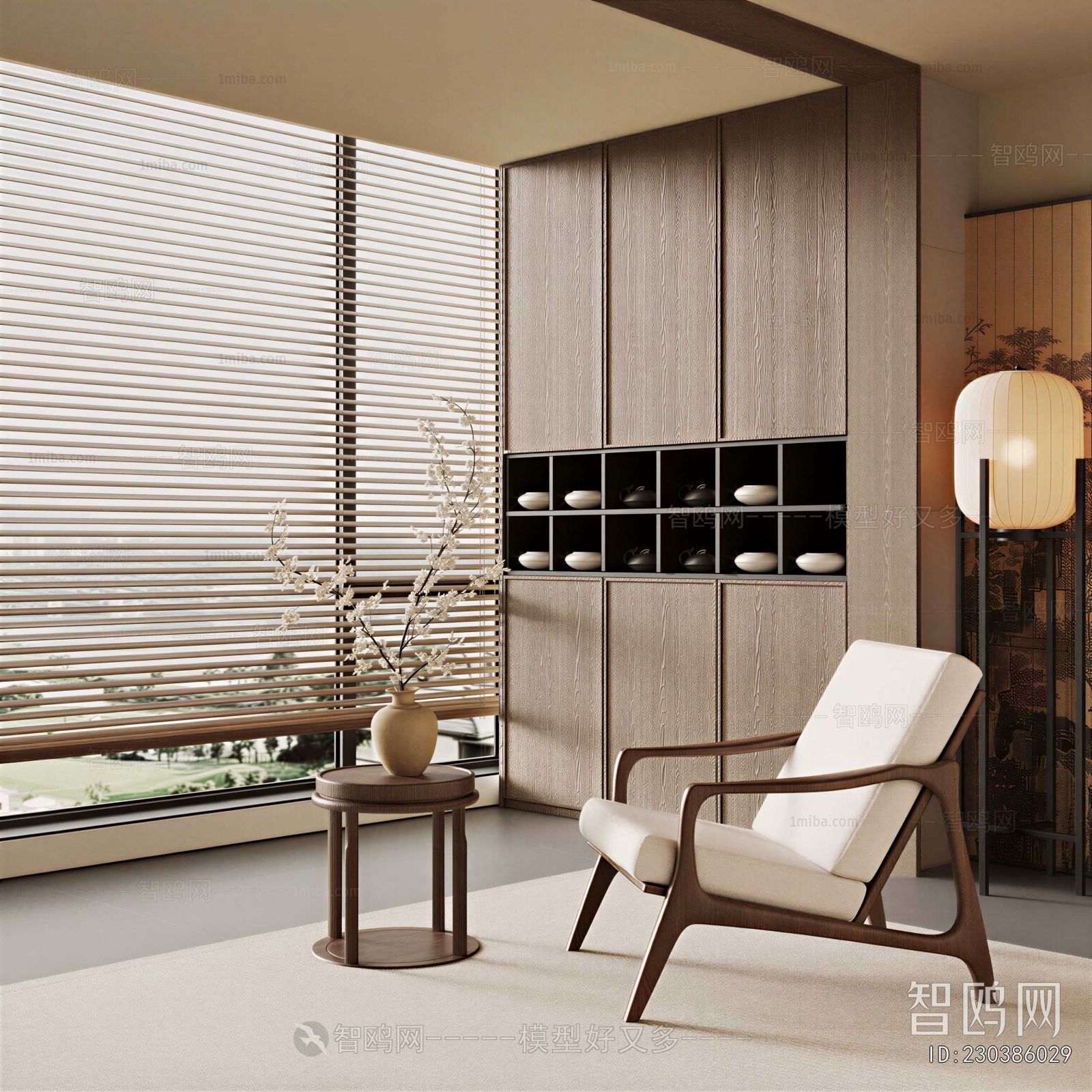 New Chinese Style Lounge Chair