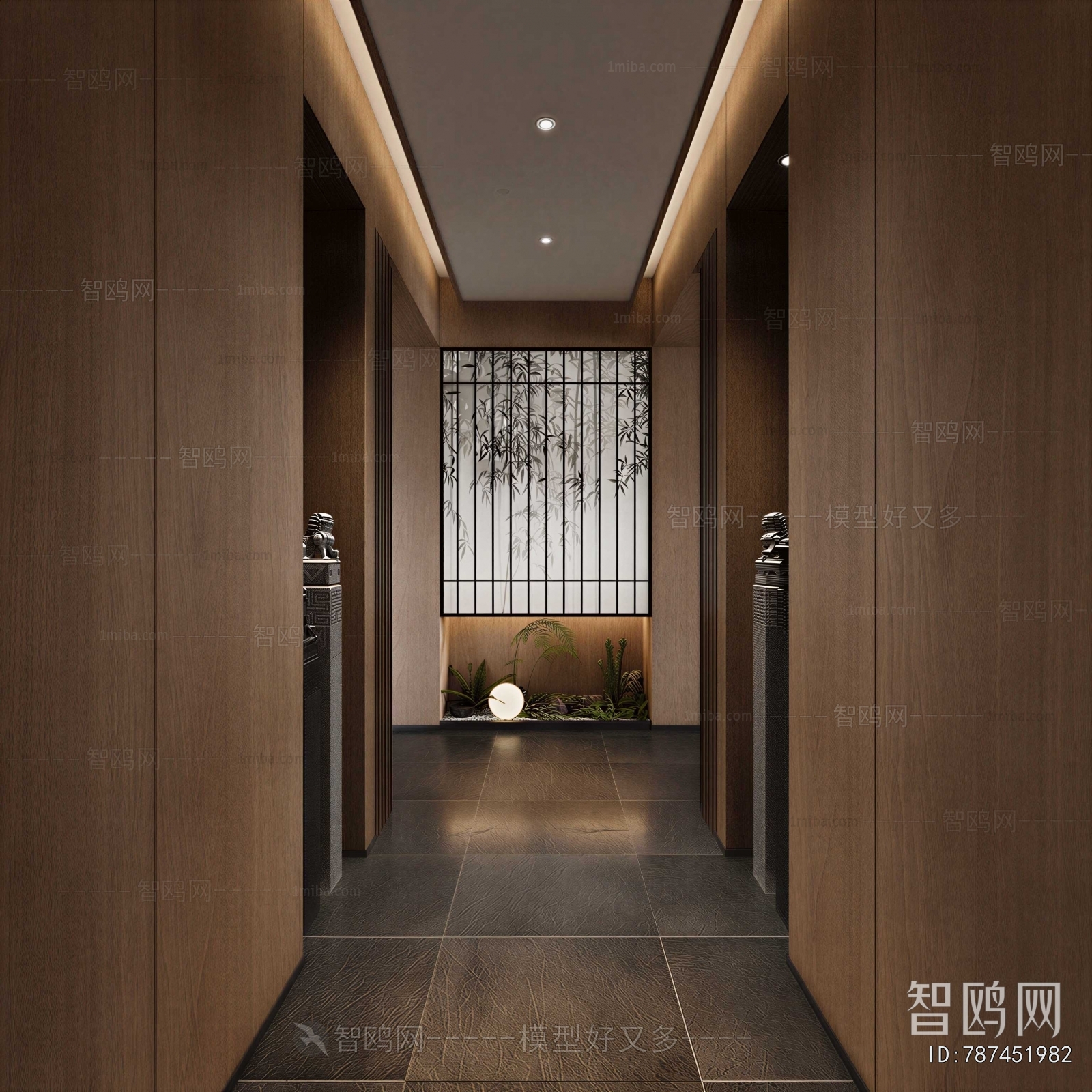 New Chinese Style Hallway