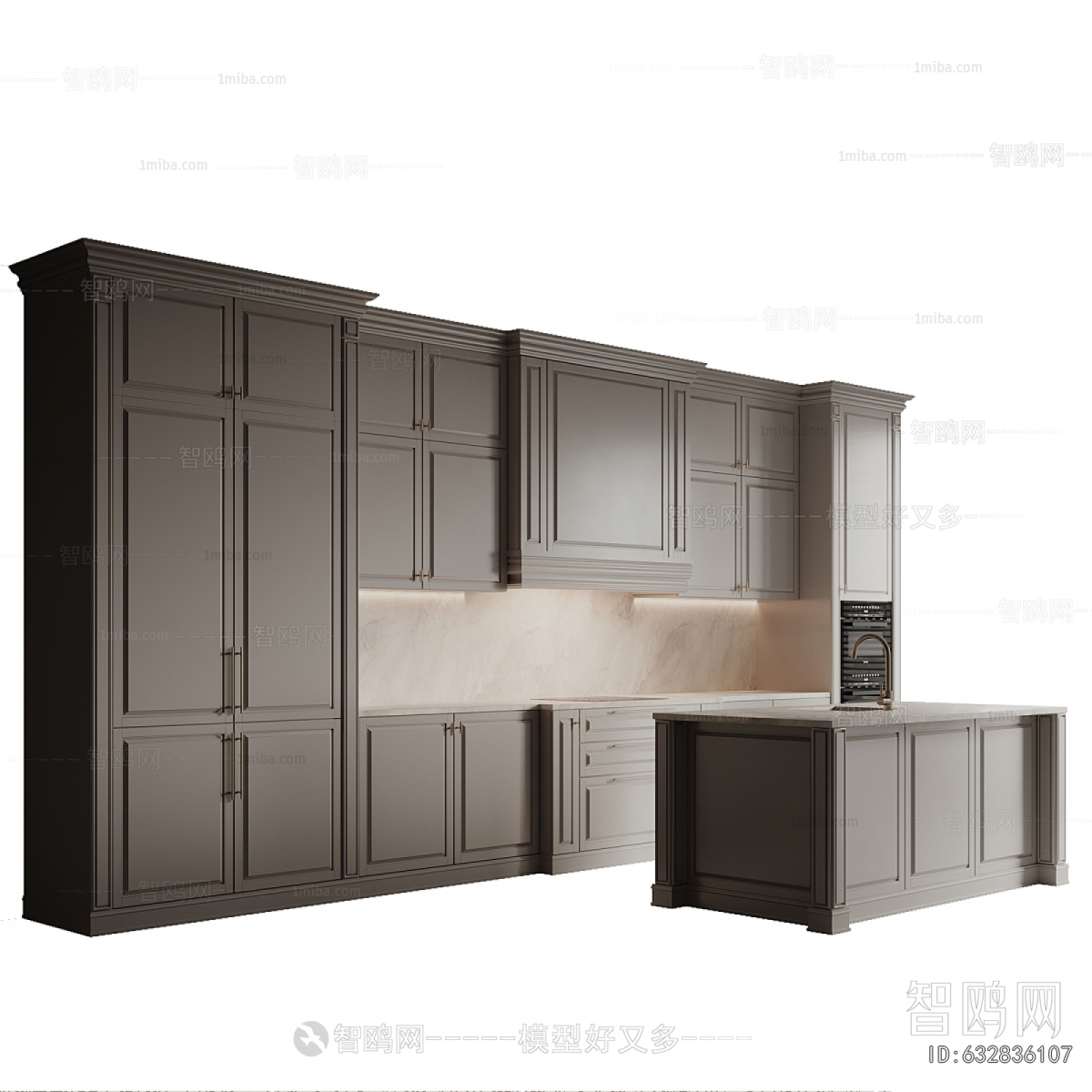 Simple European Style Kitchen Cabinet