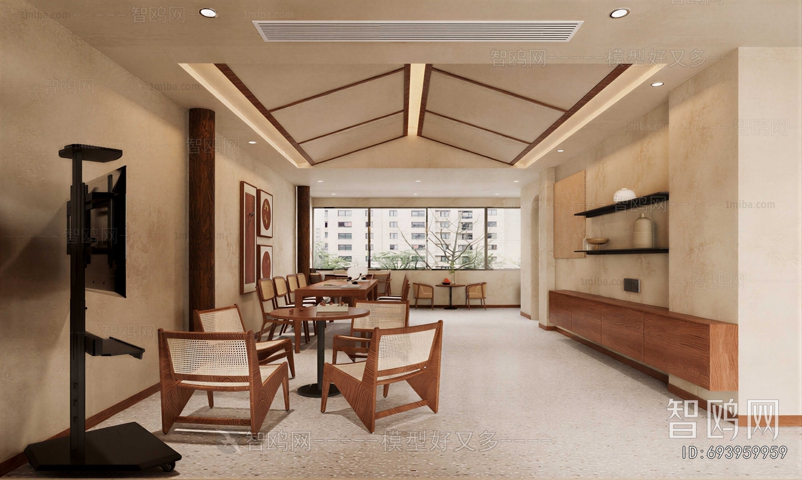 Wabi-sabi Style Office Rest Area