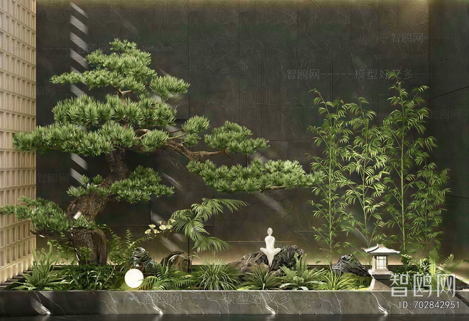 New Chinese Style Plant Landscaping