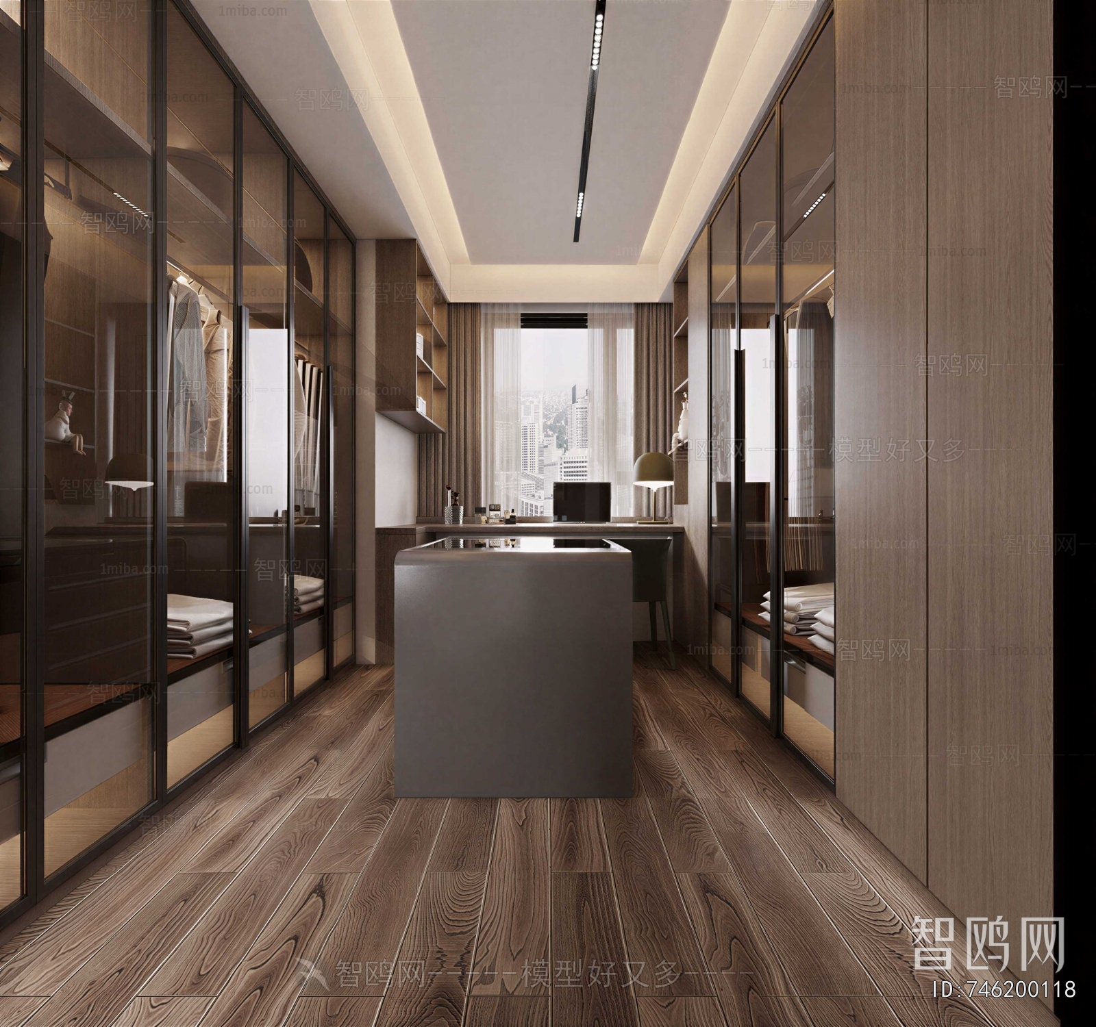 Modern Clothes Storage Area