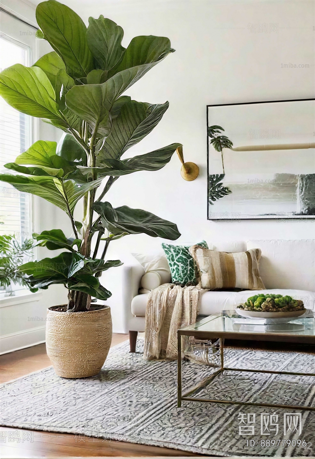 Modern Ground Green Plant Potted Plants