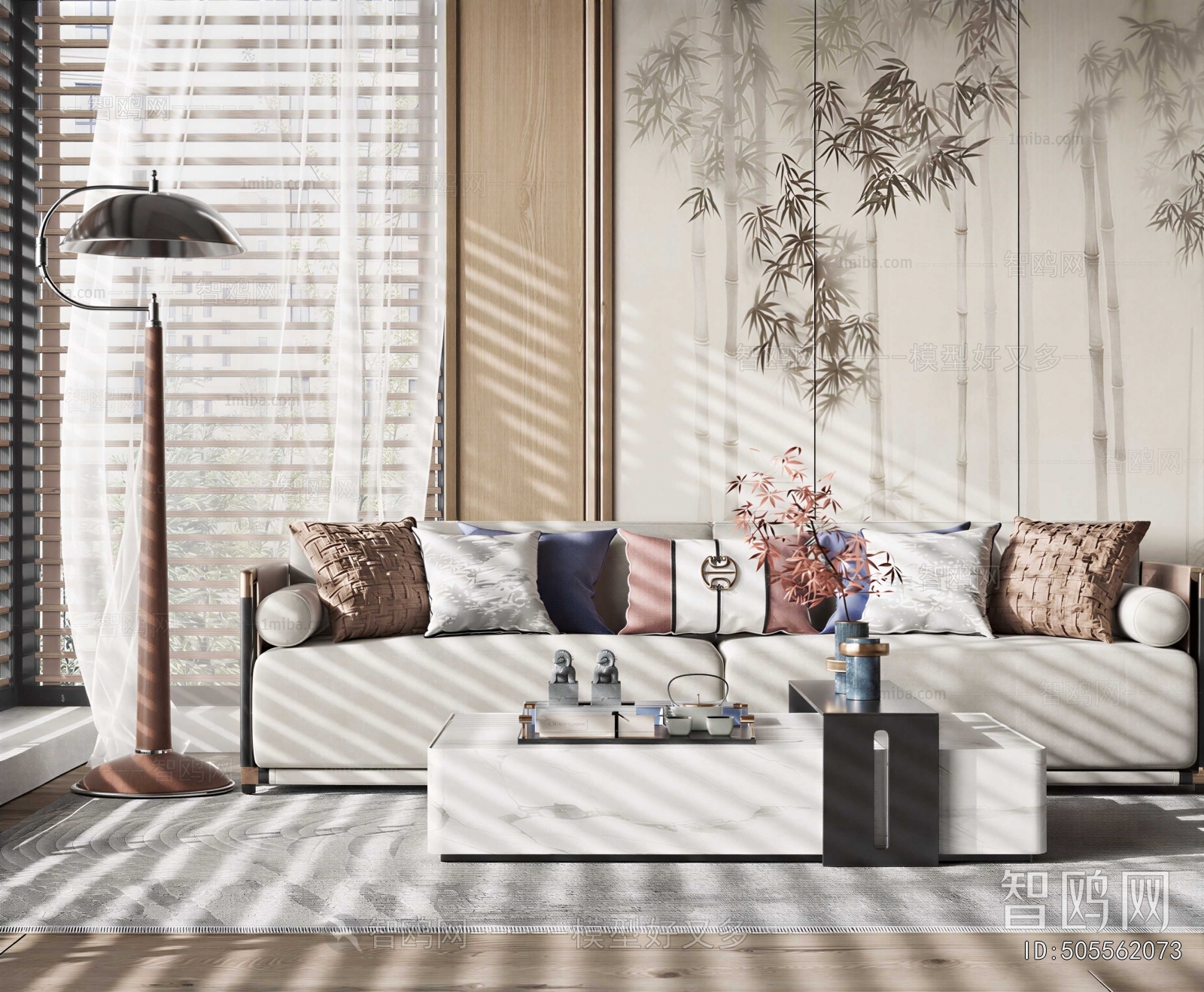 New Chinese Style Sofa Combination