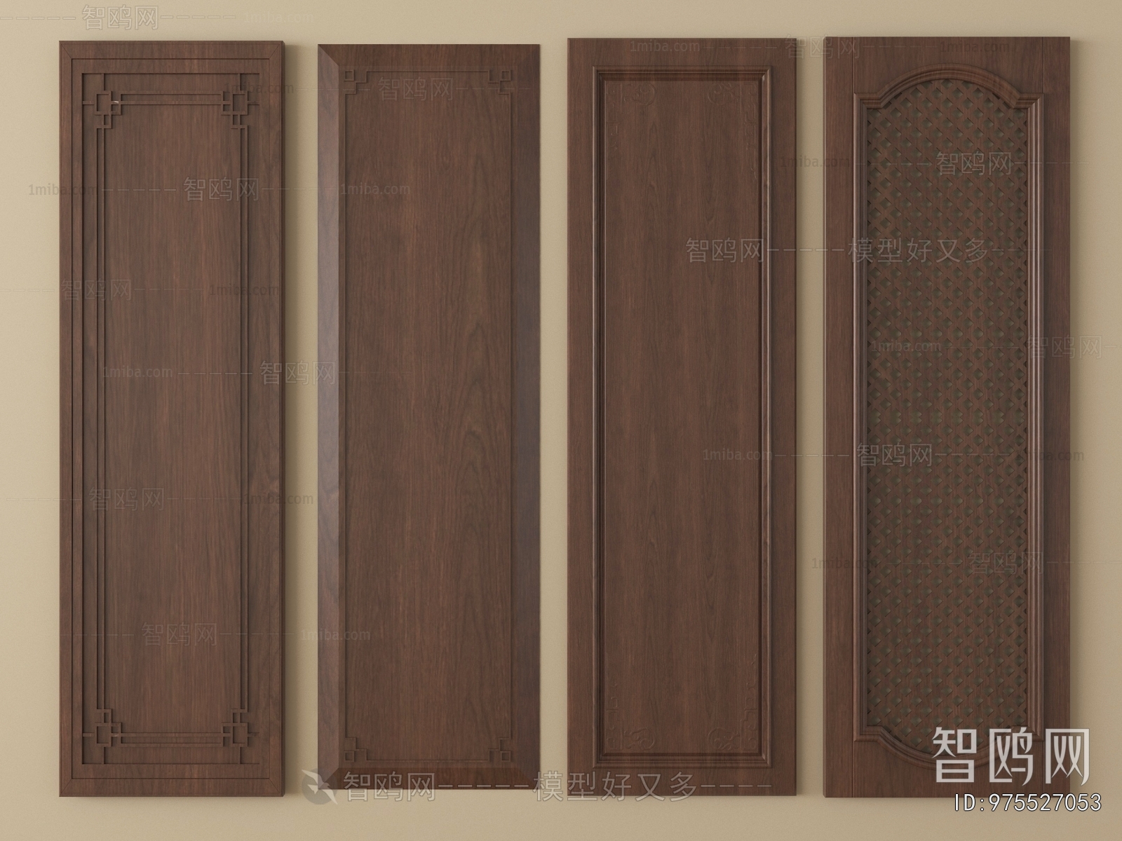 New Chinese Style Door Panel