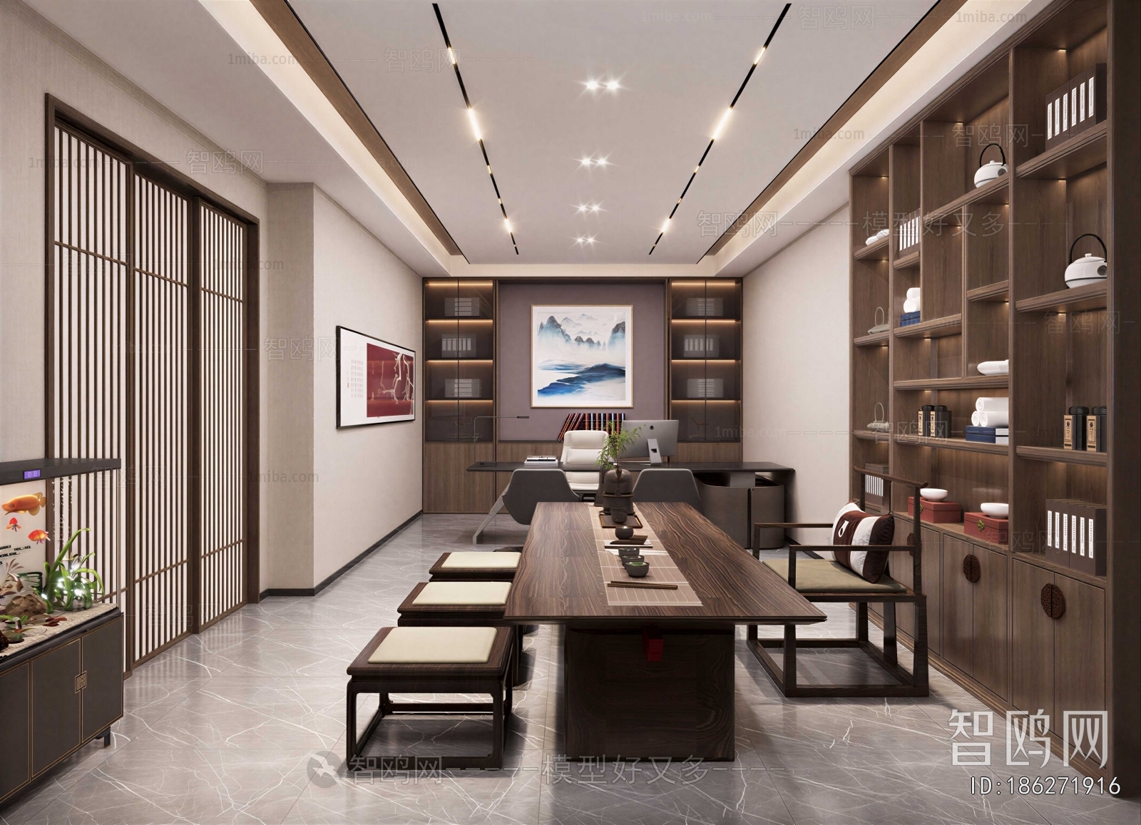 New Chinese Style Reception Room