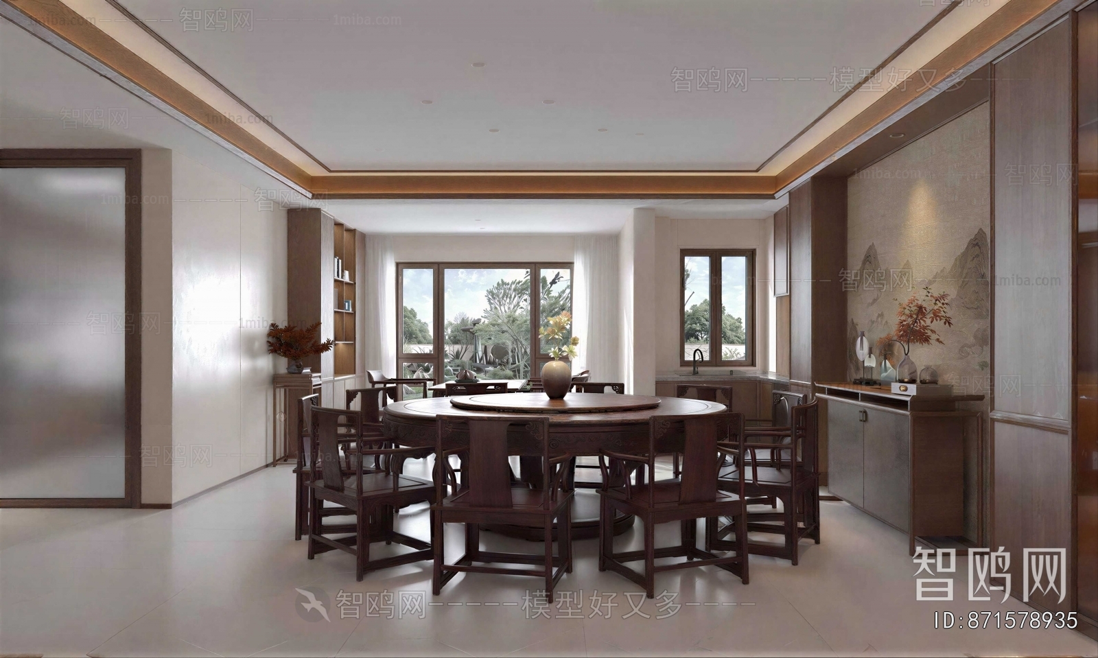 New Chinese Style Dining Room