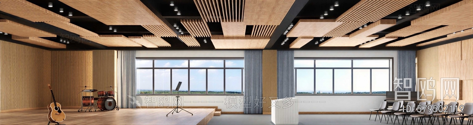Modern Music Room