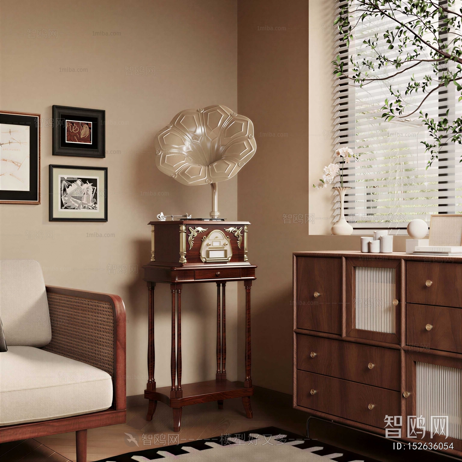 French Style Entrance Cabinet