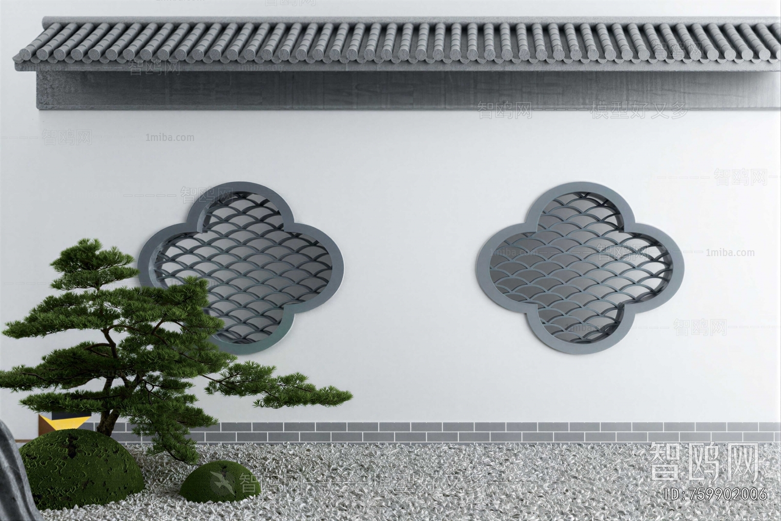 New Chinese Style Landscape Wall