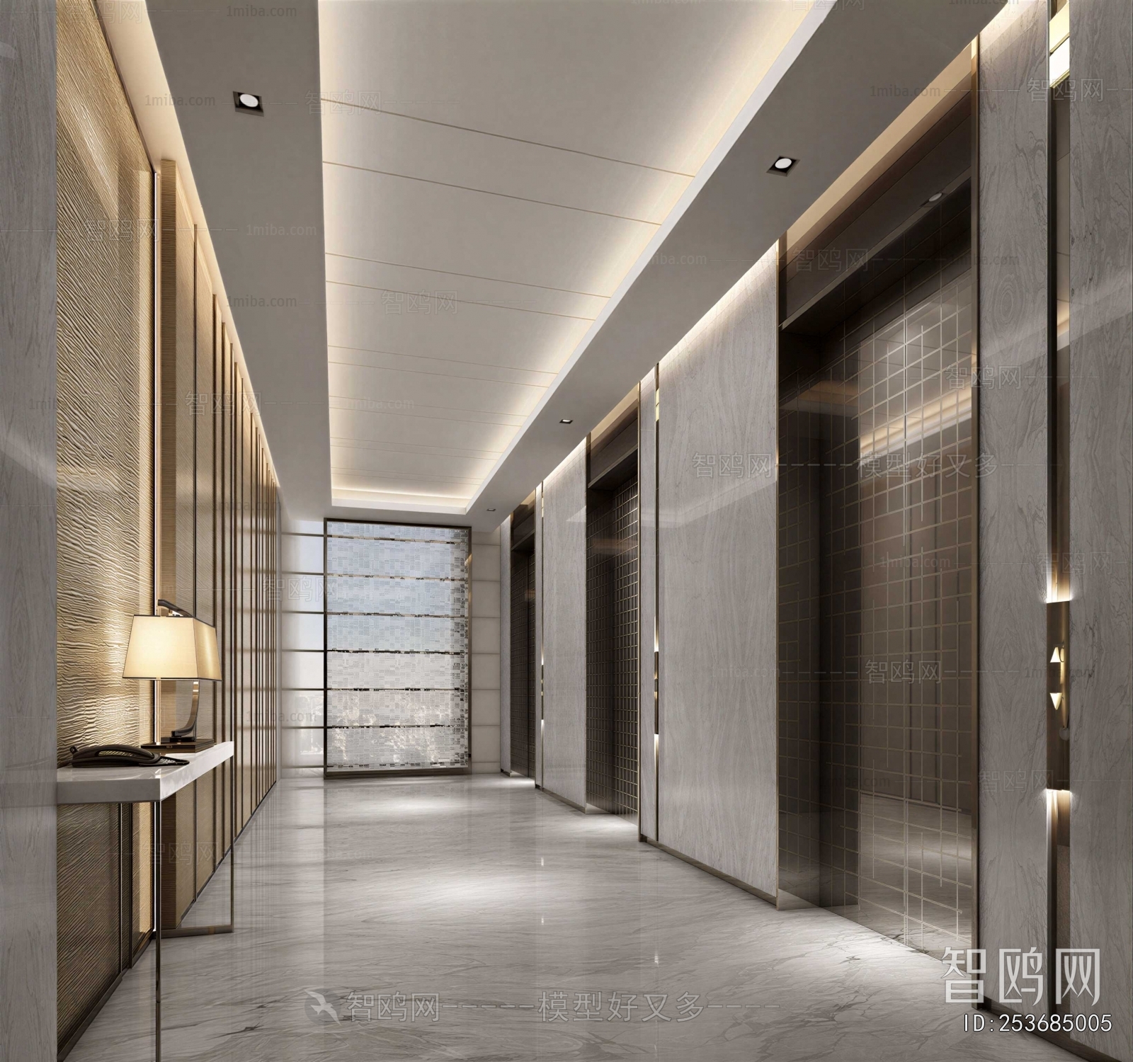 Modern Corridor/elevator Hall
