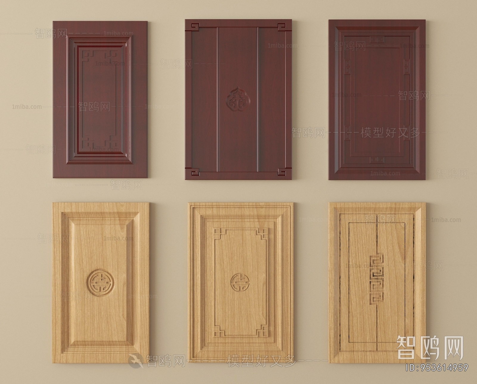 New Chinese Style Door Panel