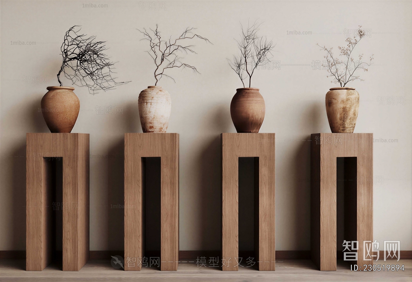 Wabi-sabi Style Dried Branch