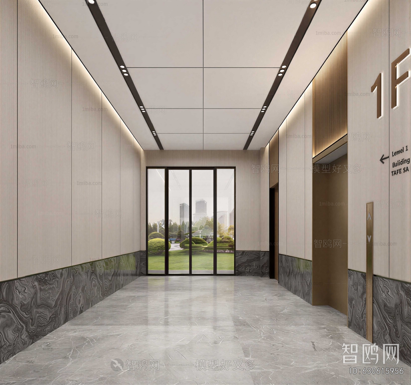 Modern Office Reception Desk