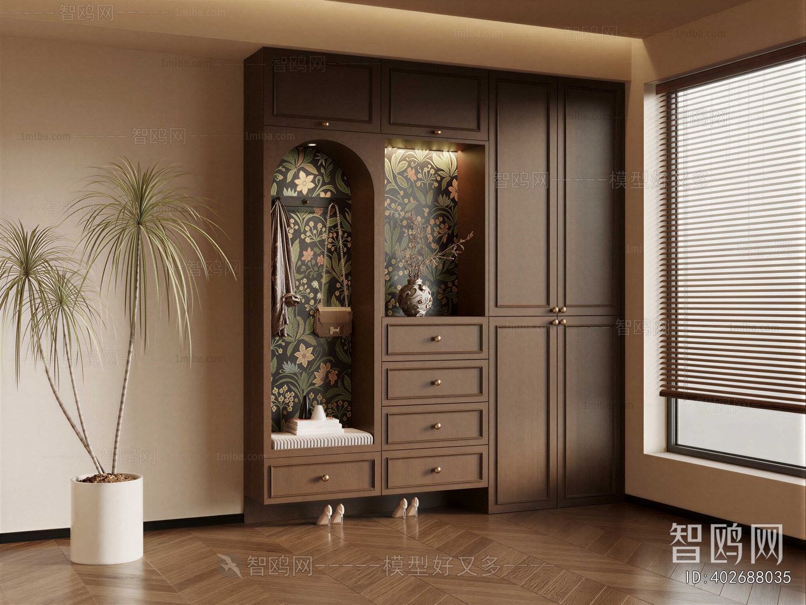 French Style Shoe Cabinet