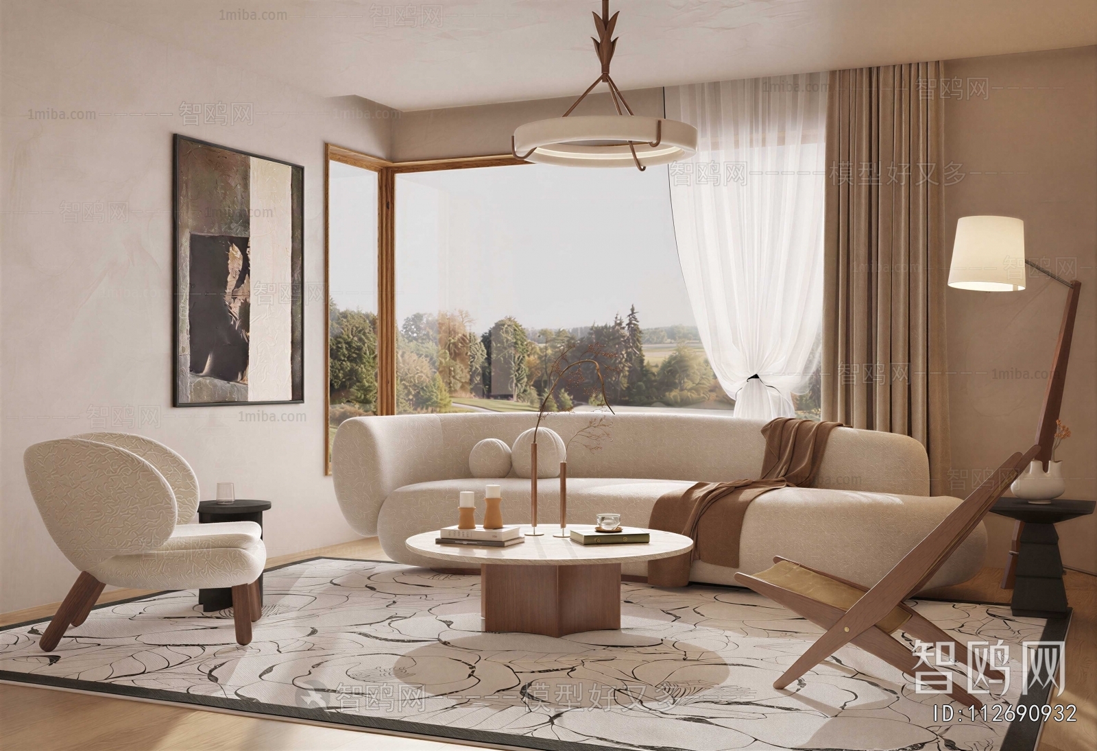 Wabi-sabi Style A Living Room