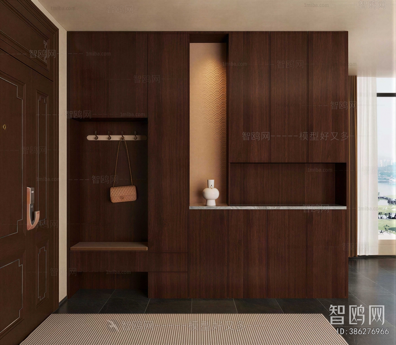 New Chinese Style Shoe Cabinet