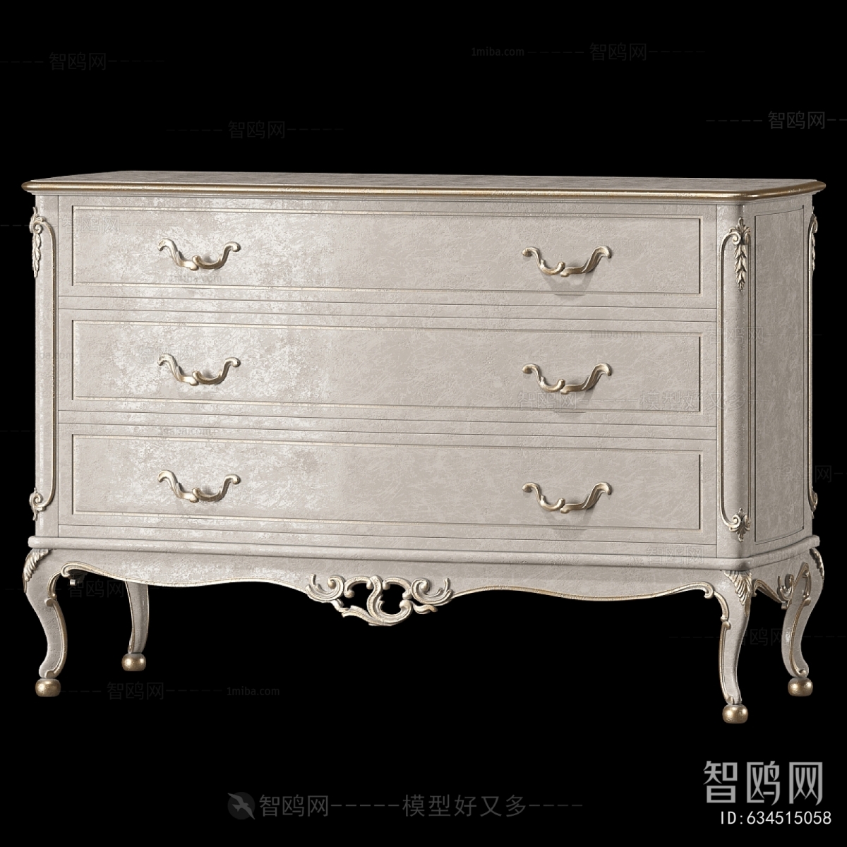 European Style Bedside Cupboard