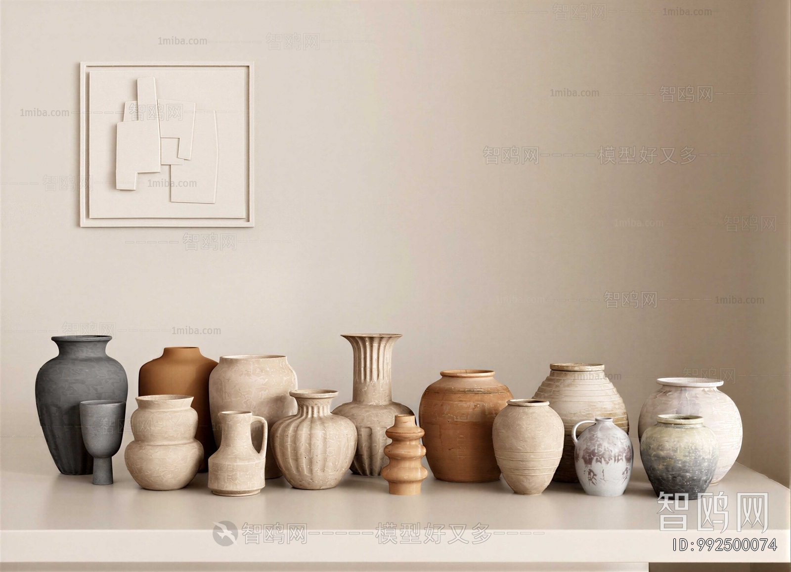 Wabi-sabi Style Clay Pot