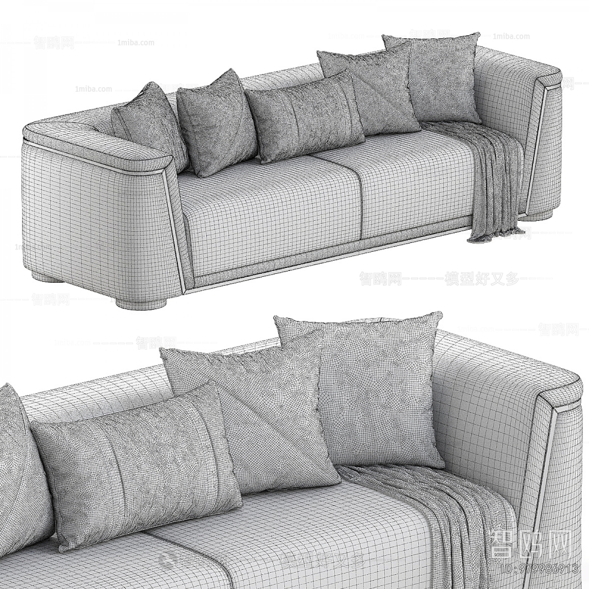 Modern Three-seat Sofa