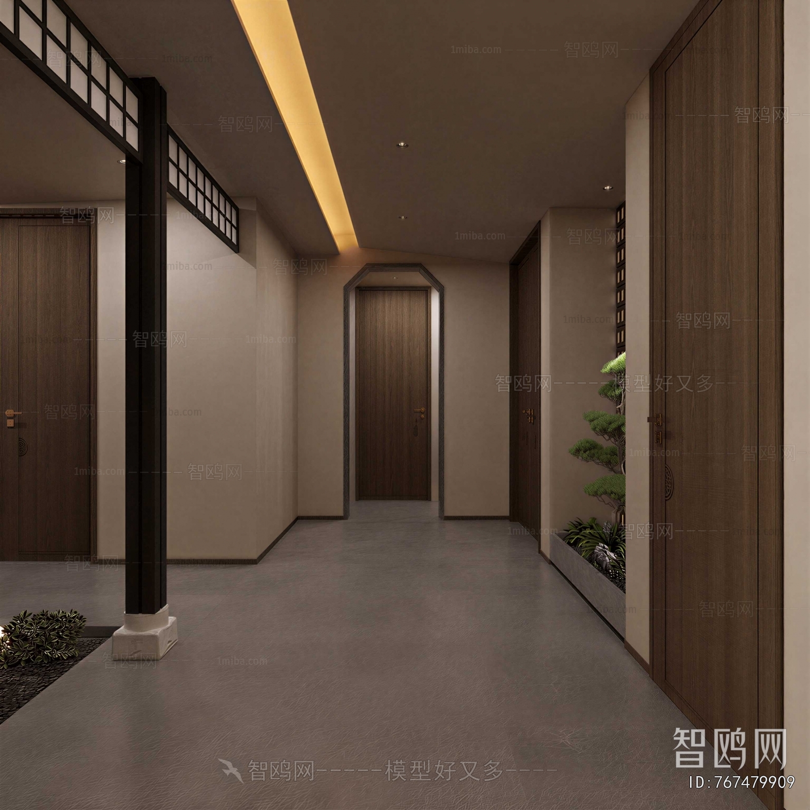 New Chinese Style Hallway