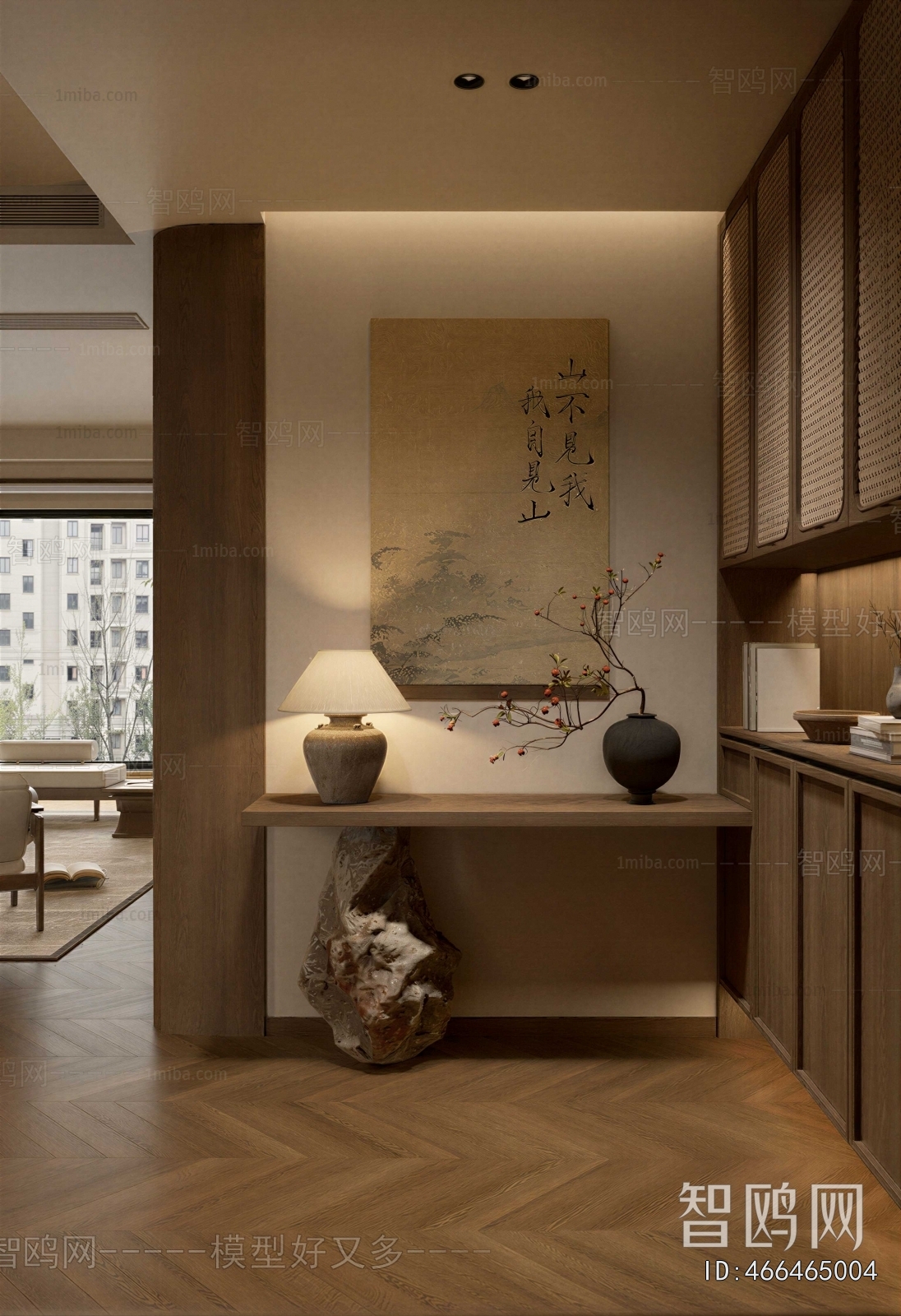 Wabi-sabi Style Hallway