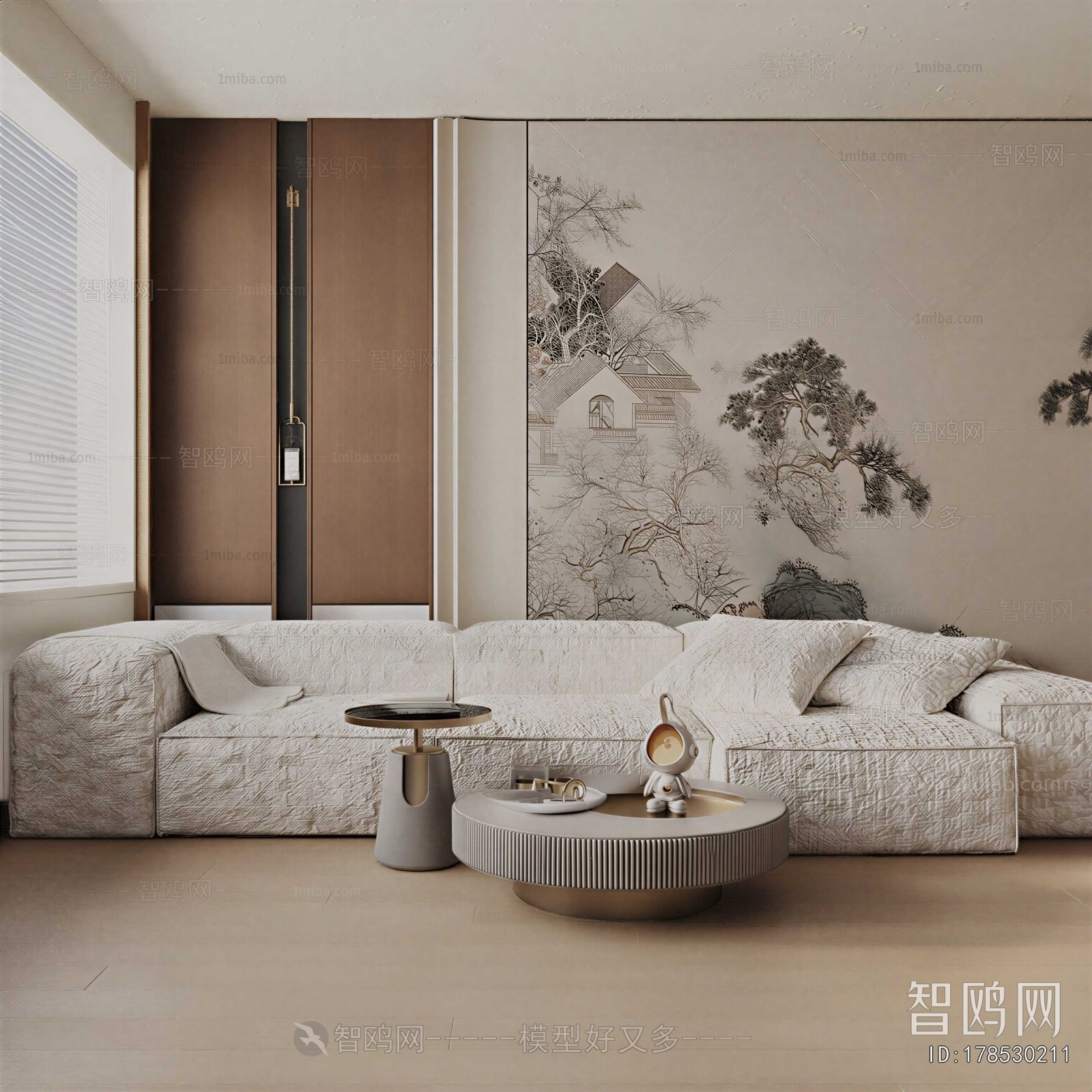 New Chinese Style A Living Room