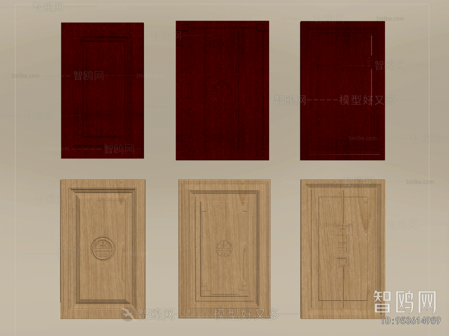 New Chinese Style Door Panel