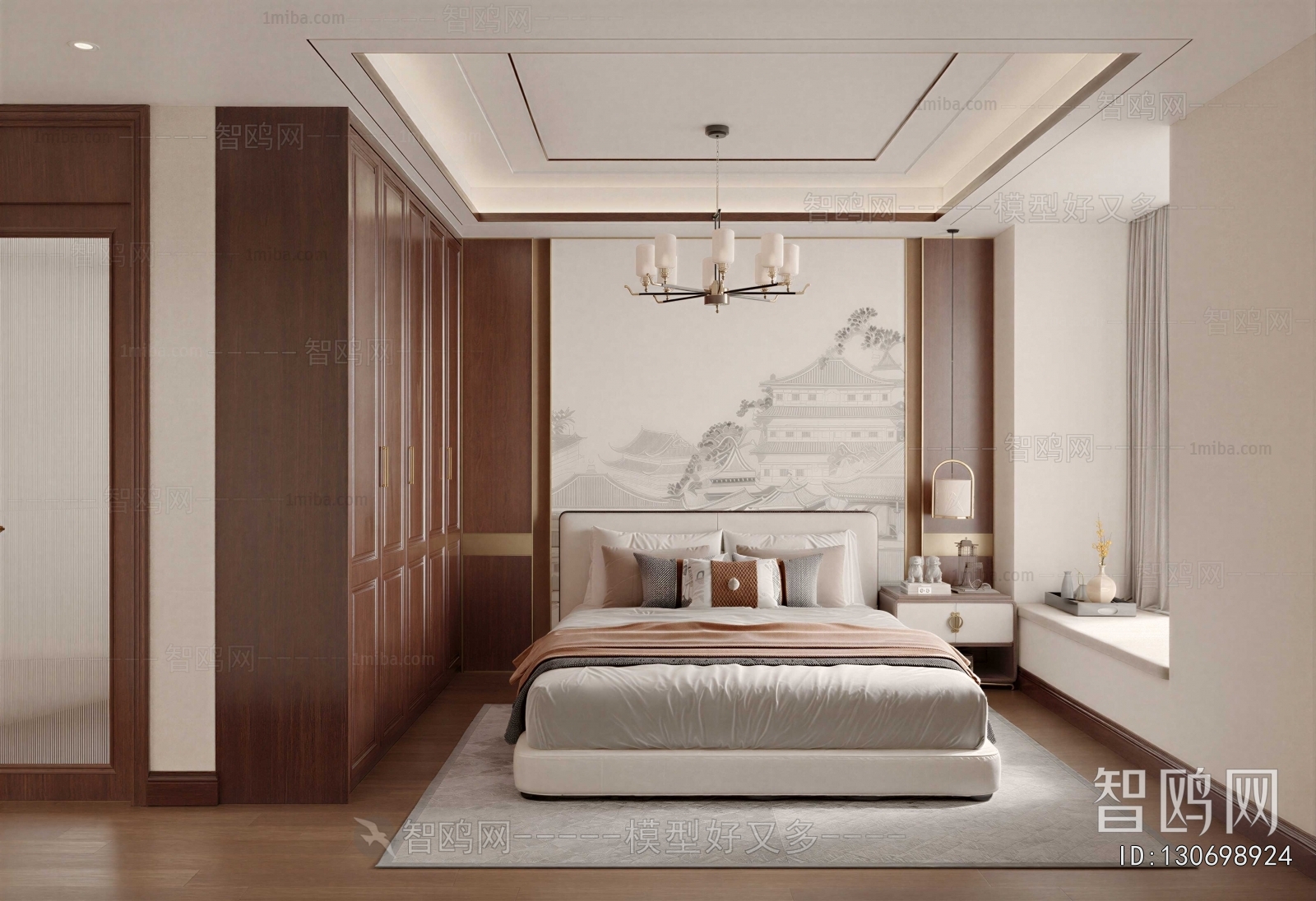 New Chinese Style Bedroom