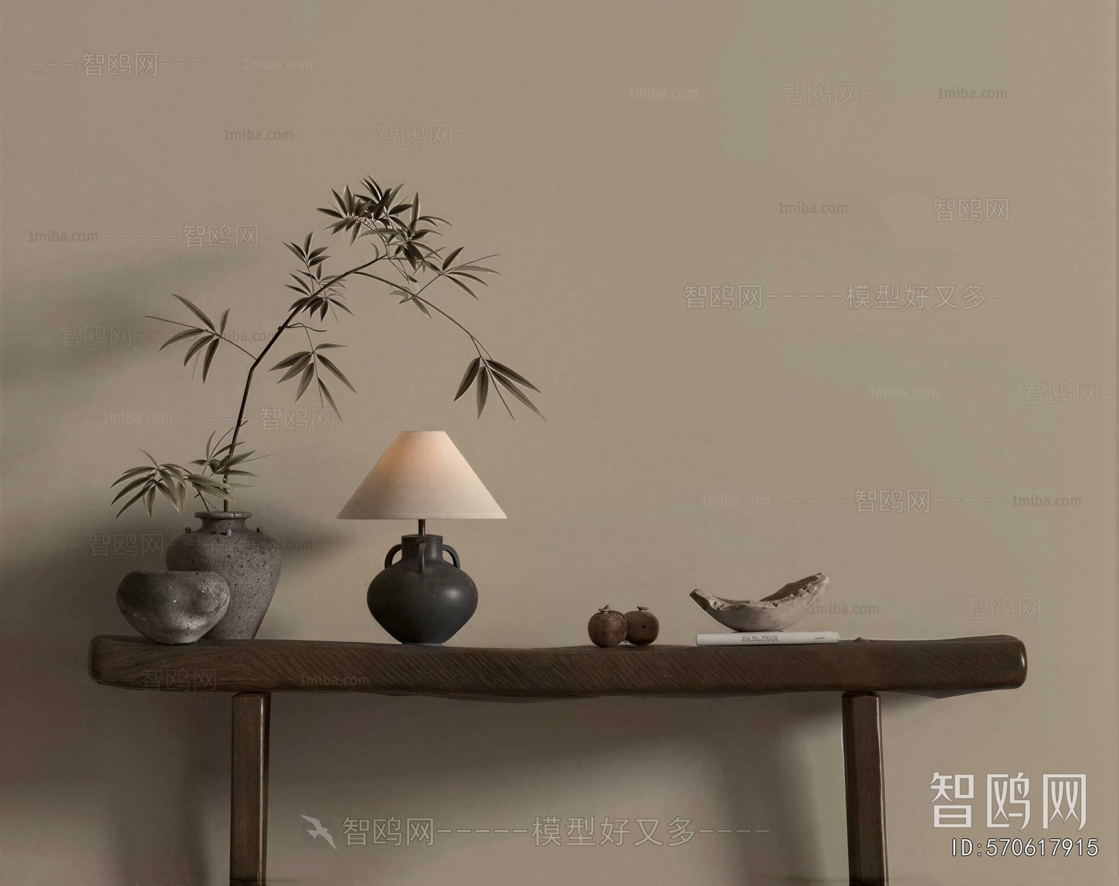 Wabi-sabi Style Console