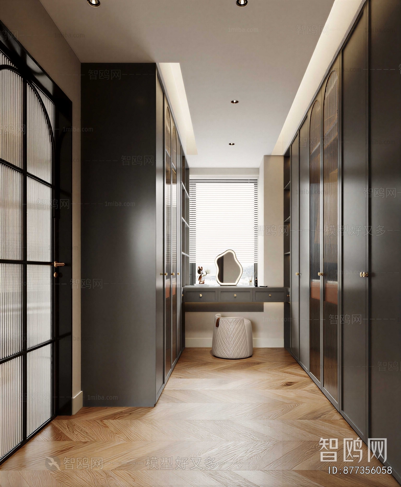 French Style Clothes Storage Area