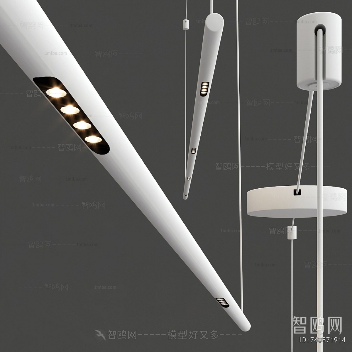 Modern Long Chandelier