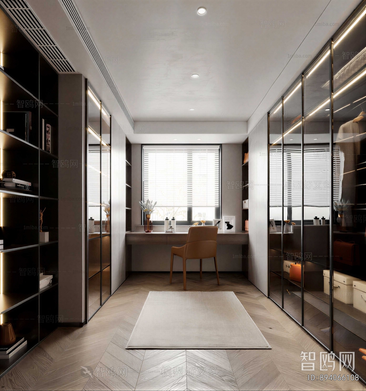 Modern Clothes Storage Area