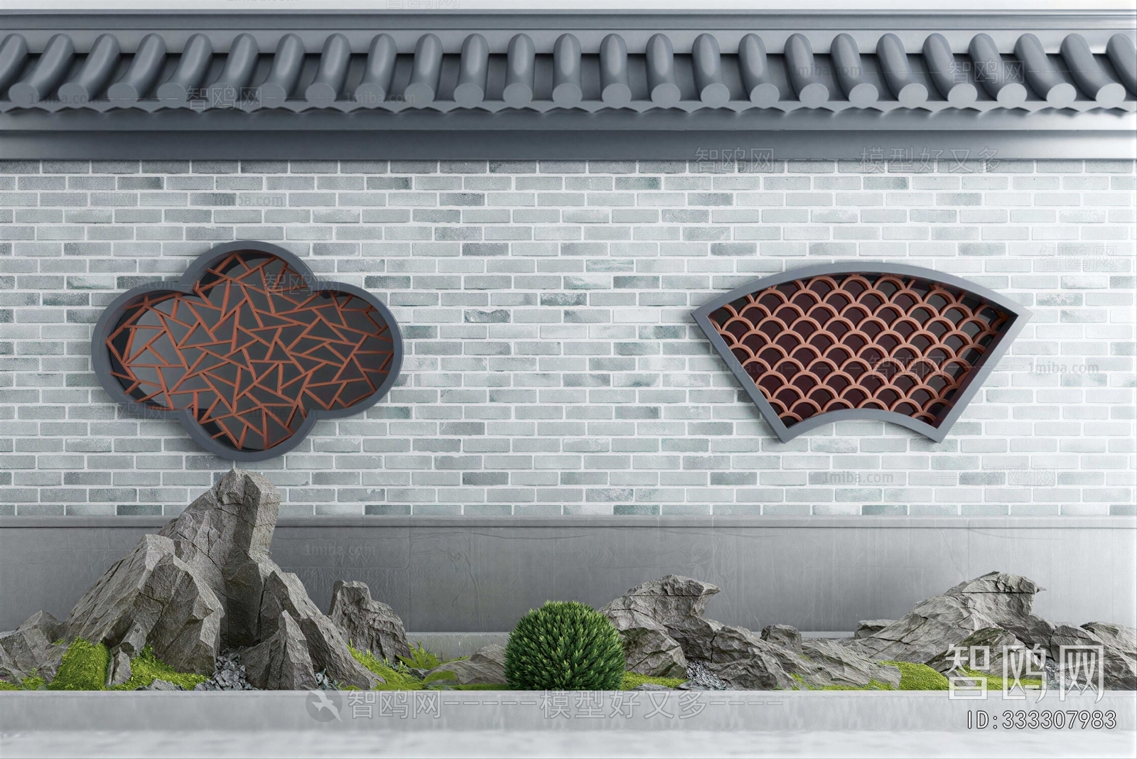 New Chinese Style Landscape Wall