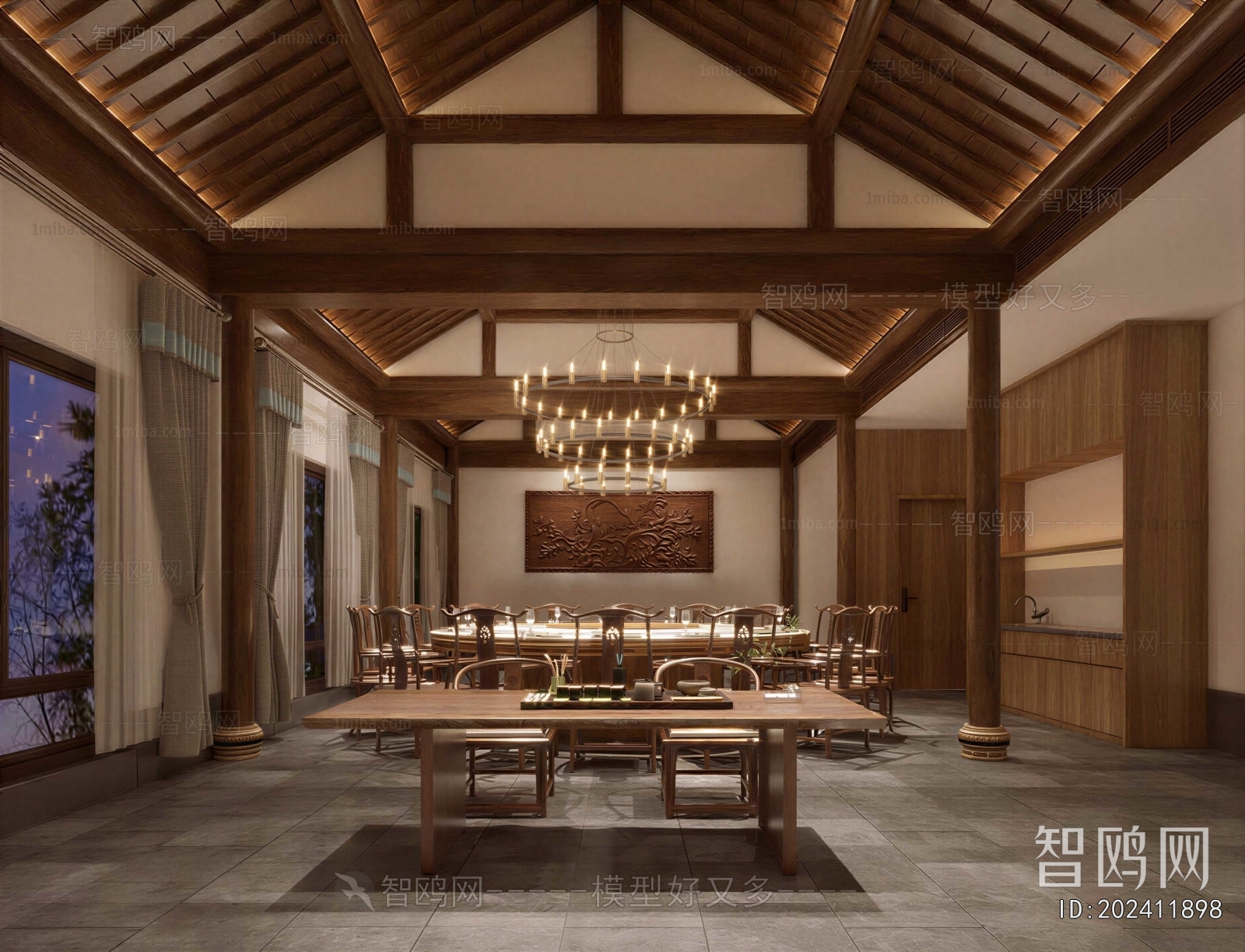 New Chinese Style Dining Room