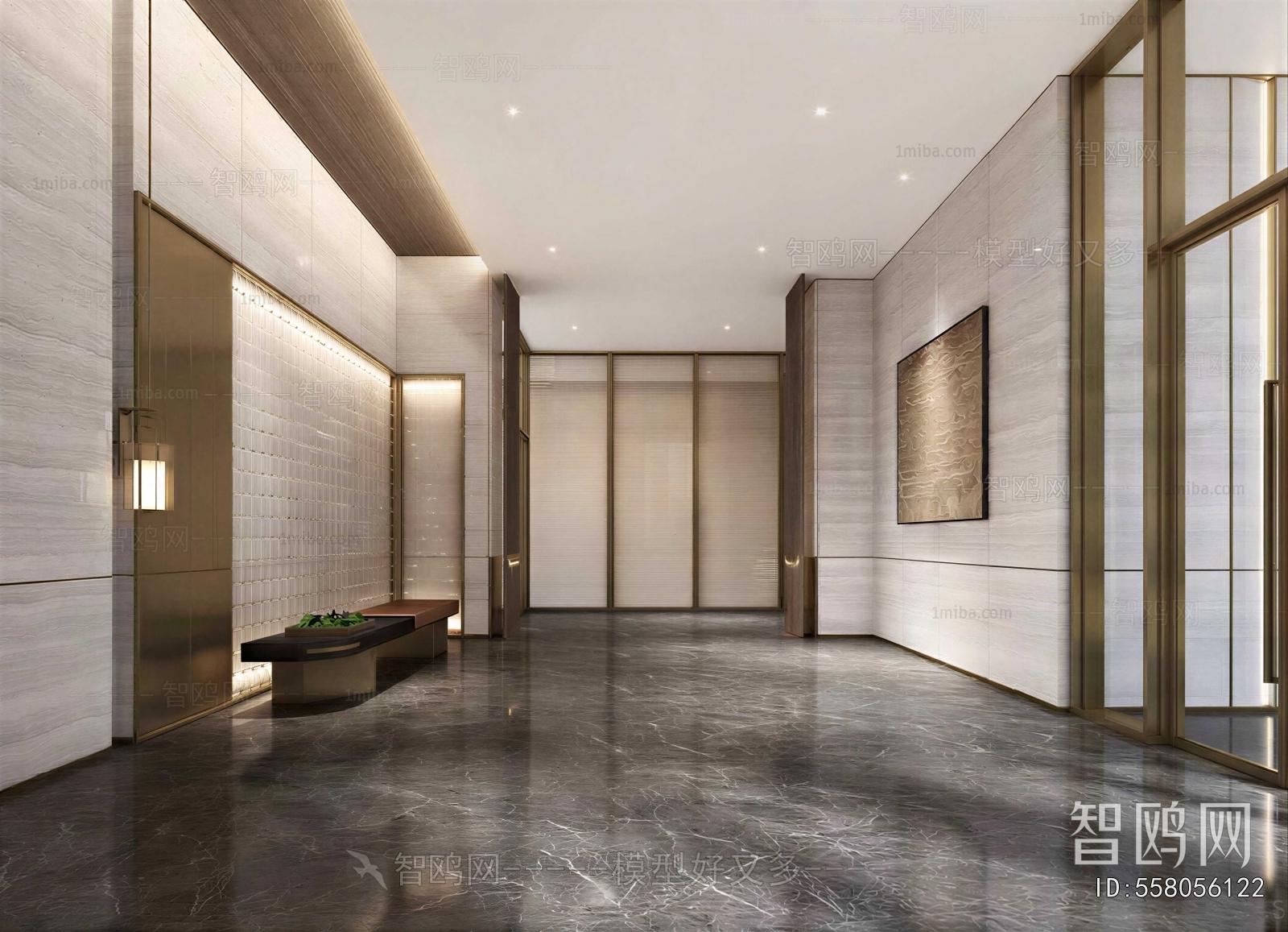 Modern Office Reception Desk