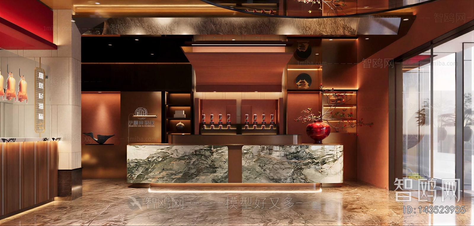 New Chinese Style Lobby Hall