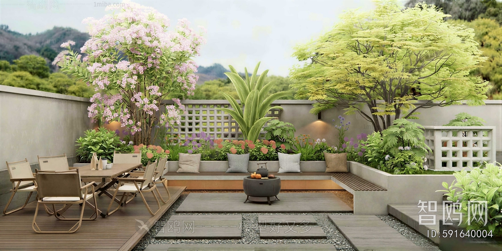 Modern Courtyard/landscape