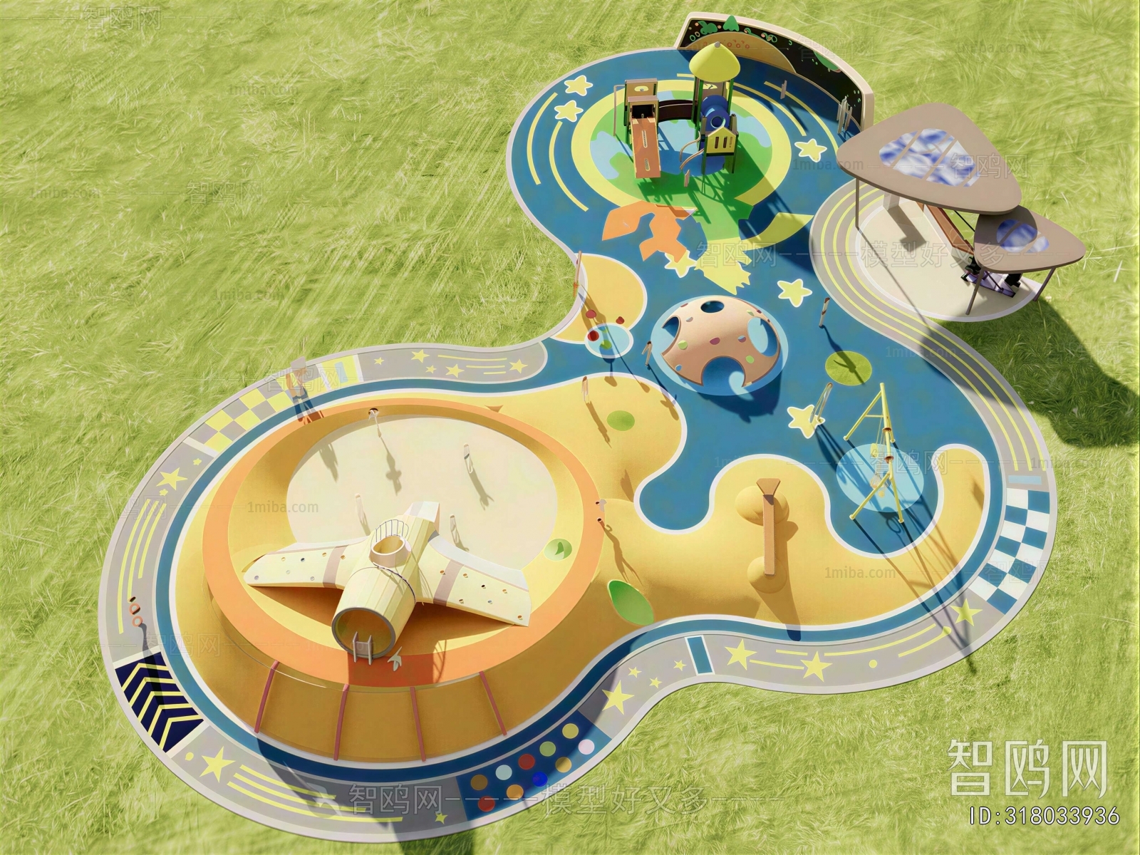 Modern Park Landscape