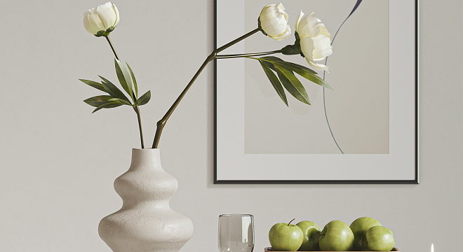 现代插花书籍摆件组合-2915656