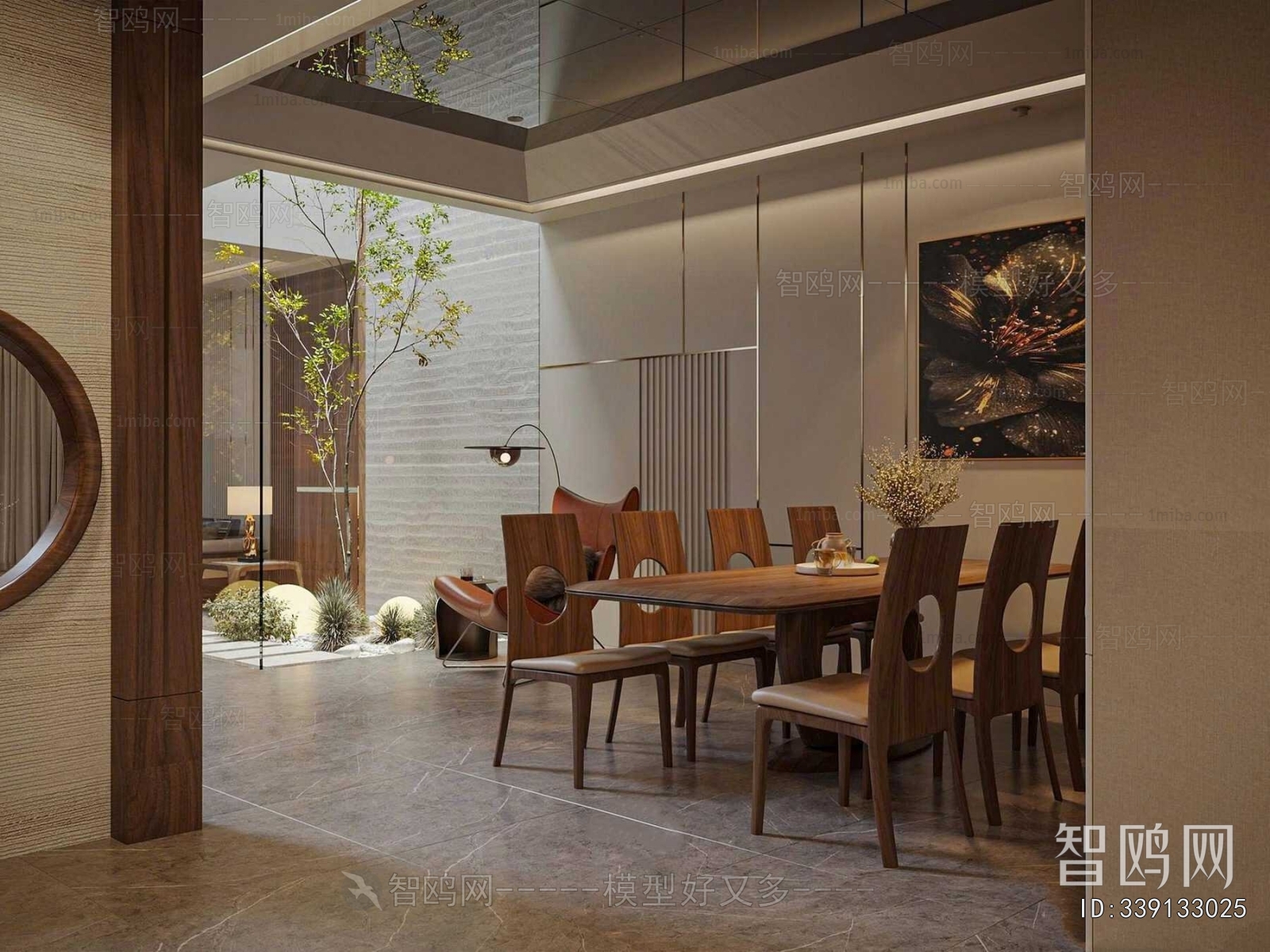 New Chinese Style A Living Room