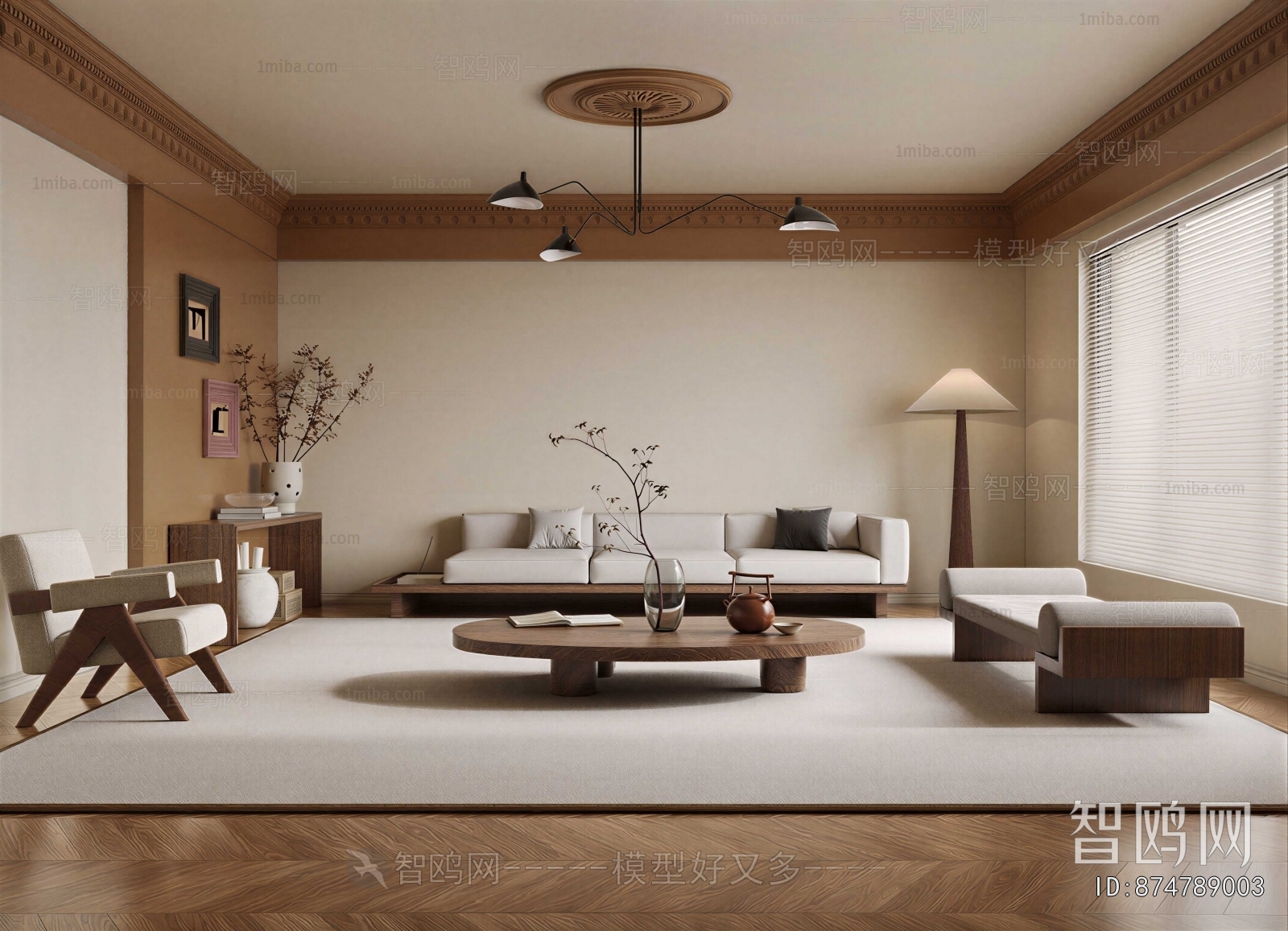 Wabi-sabi Style A Living Room