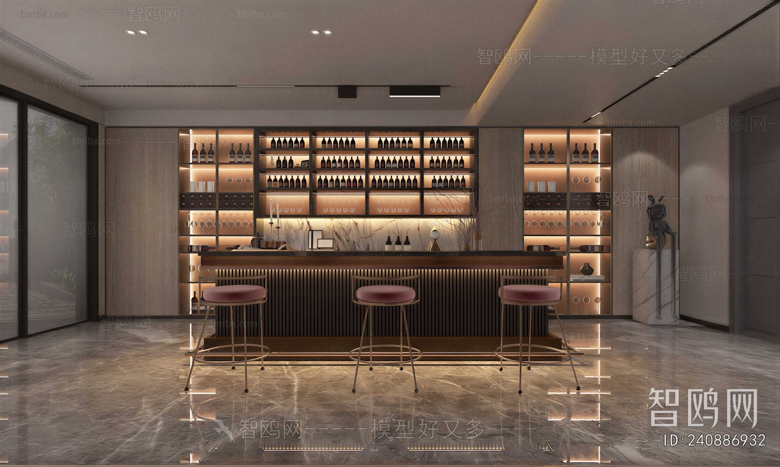 Modern Wine Cellar/Wine Tasting Room