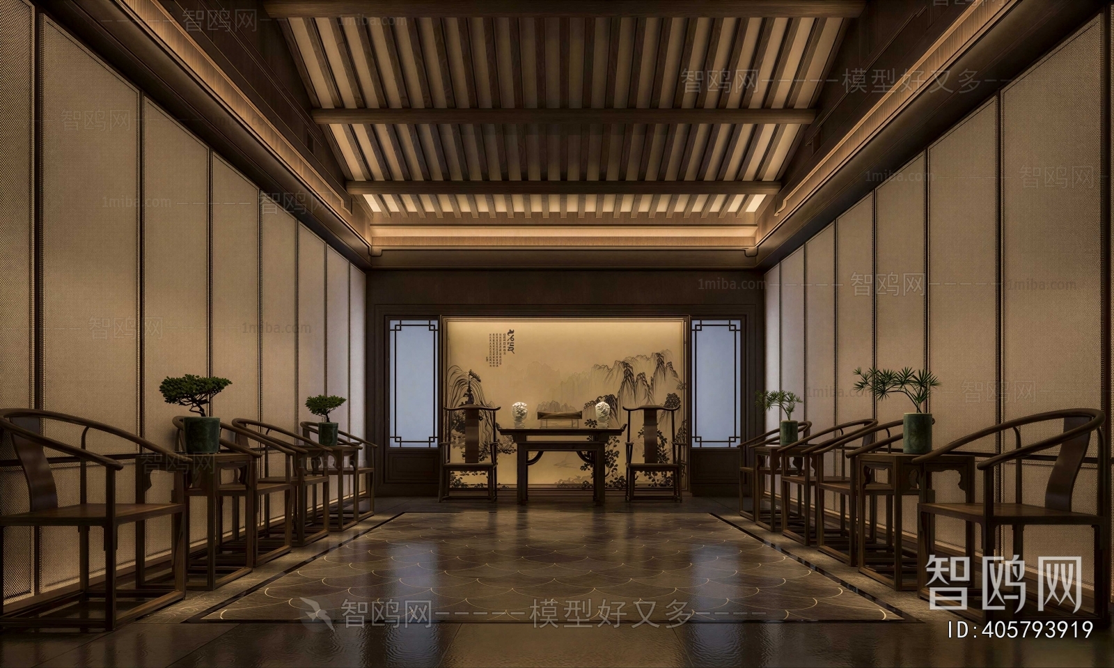 New Chinese Style Lobby Hall