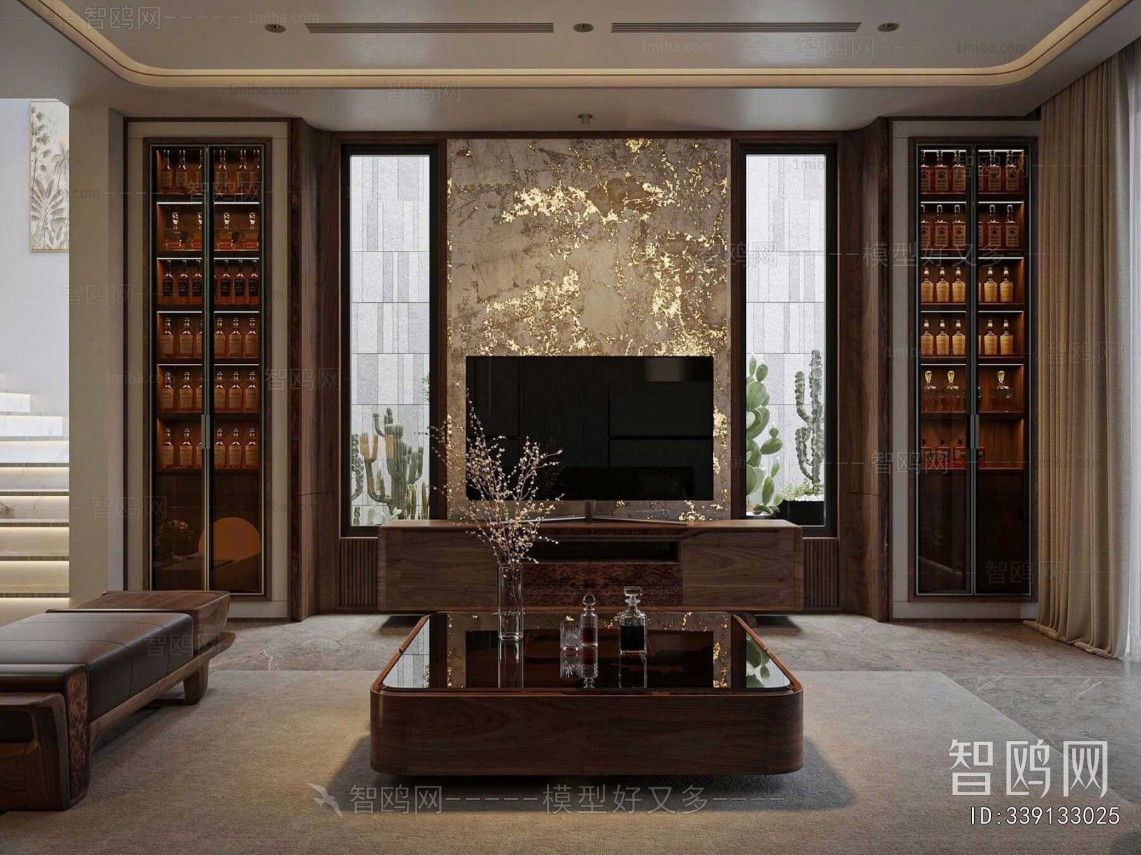 New Chinese Style A Living Room