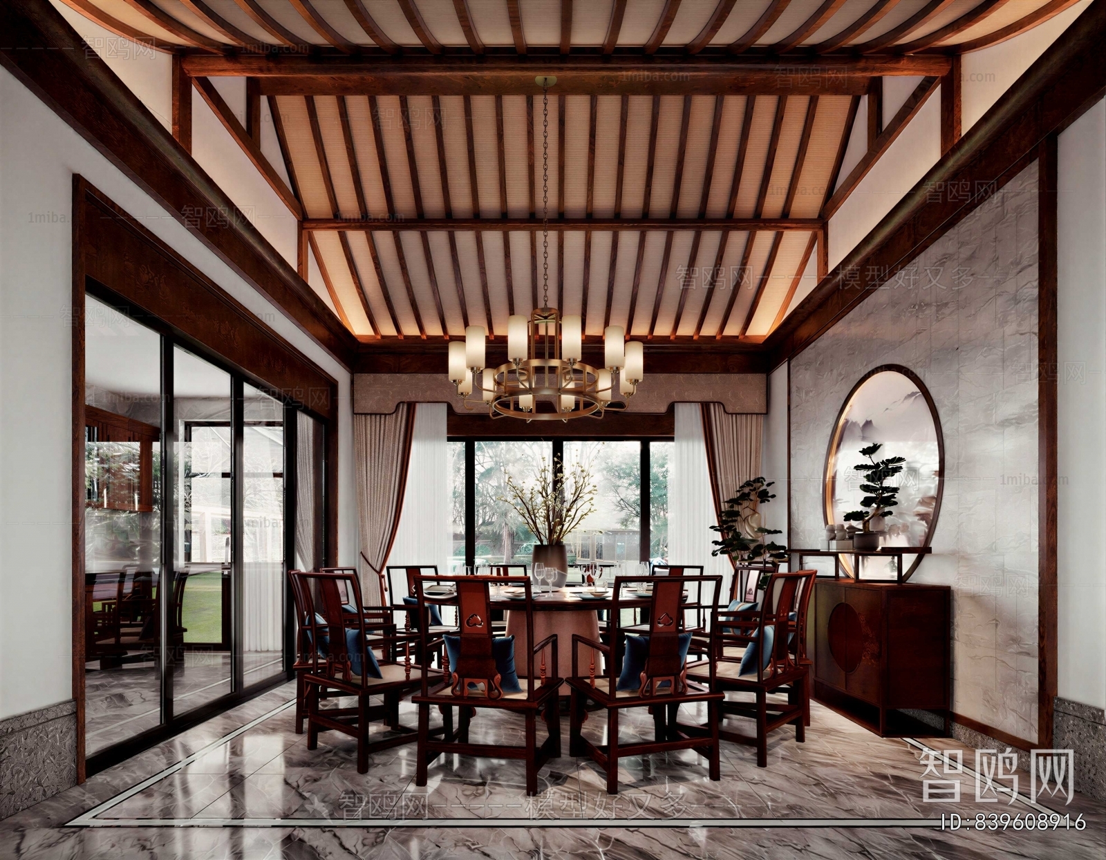 New Chinese Style Dining Room